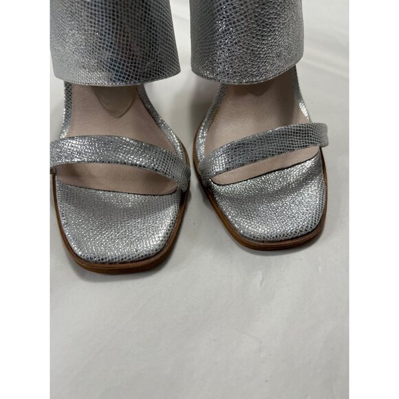 42 Gold Linx Silver Heels Size 9.5 - Picture 3 of 13